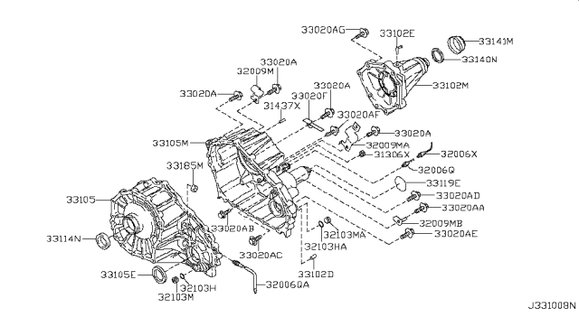 2007 Nissan Armada Transfer Case Diagram 2