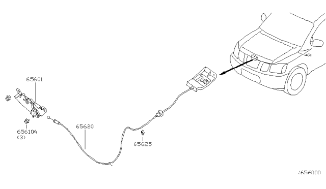 2014 Nissan Armada Hood Lock Control Diagram