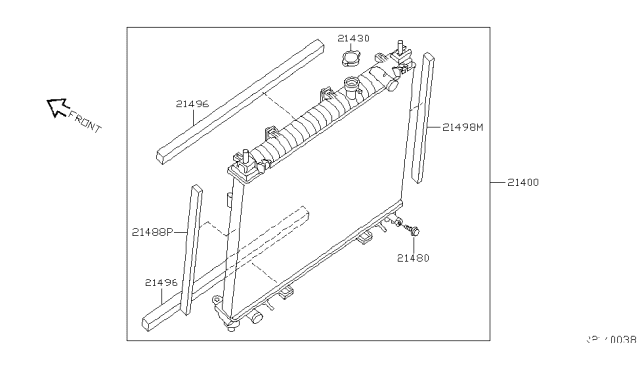 2006 Nissan Armada Radiator,Shroud & Inverter Cooling Diagram 3