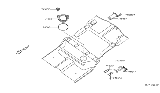 2013 Nissan Armada Floor Fitting Diagram 2