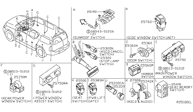 2004 Nissan Armada Switch Diagram 1