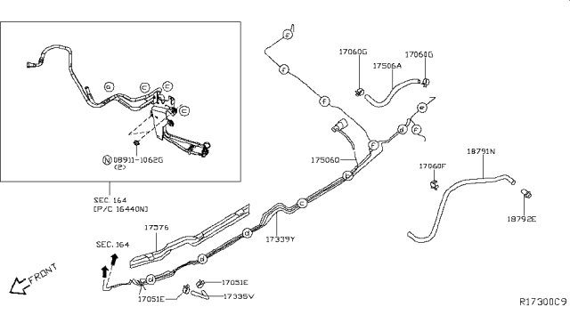 2014 Nissan Armada Fuel Piping Diagram 6