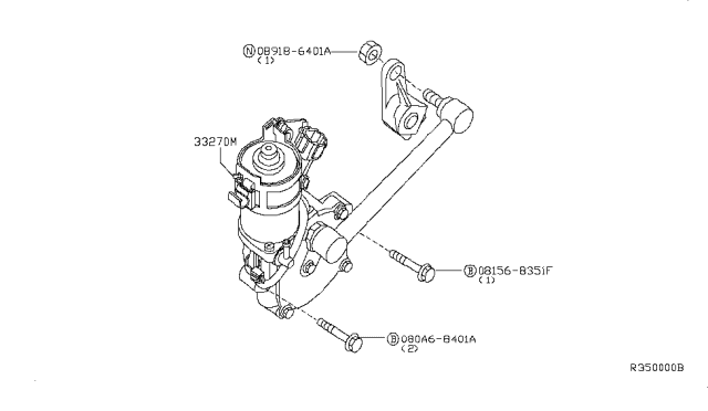 2013 Nissan Armada Transfer Control Parts Diagram