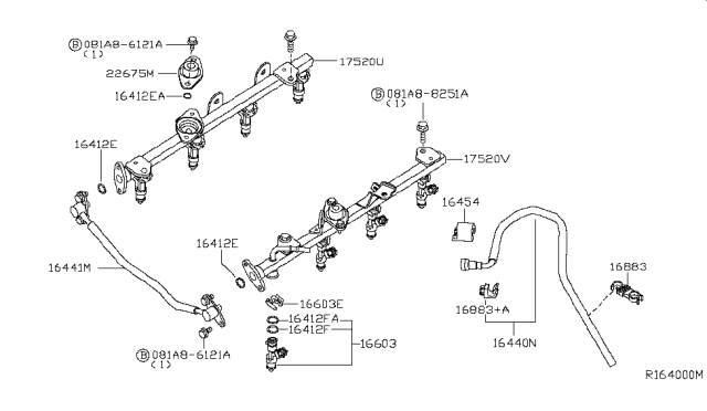 2006 Nissan Armada Fuel Strainer & Fuel Hose Diagram