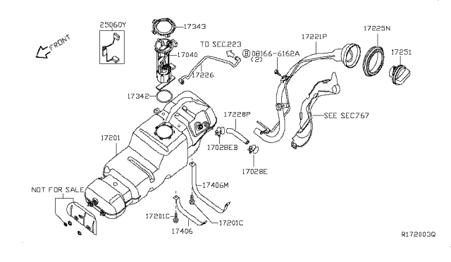 2009 Nissan Armada Fuel Tank Diagram 1