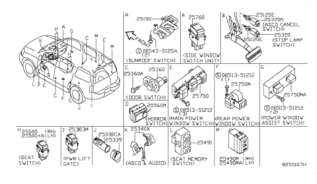 2013 Nissan Armada Switch Diagram 1