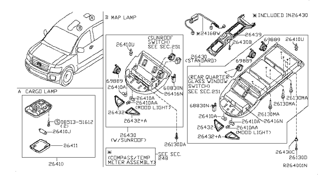 2008 Nissan Armada Room Lamp Diagram 2