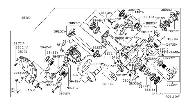 2009 Nissan Armada Front Final Drive Diagram