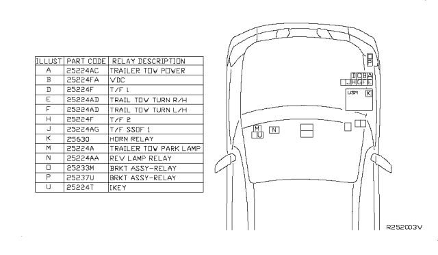 2009 Nissan Armada Relay Diagram 1