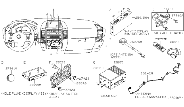 2006 Nissan Armada Audio & Visual Diagram 6