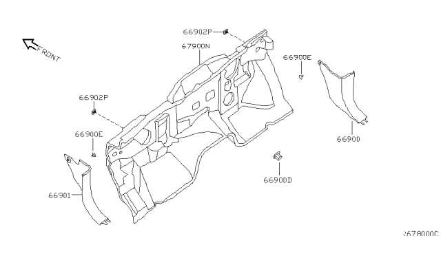 2006 Nissan Armada Dash Trimming & Fitting Diagram 2