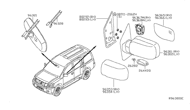 2004 Nissan Armada Rear View Mirror Diagram