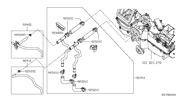 2009 Nissan Armada Heater Piping Diagram