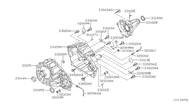 2004 Nissan Armada Transfer Case Diagram