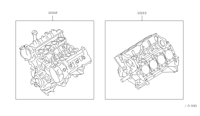 2013 Nissan Armada Engine-Short Diagram for 10103-ZV00A