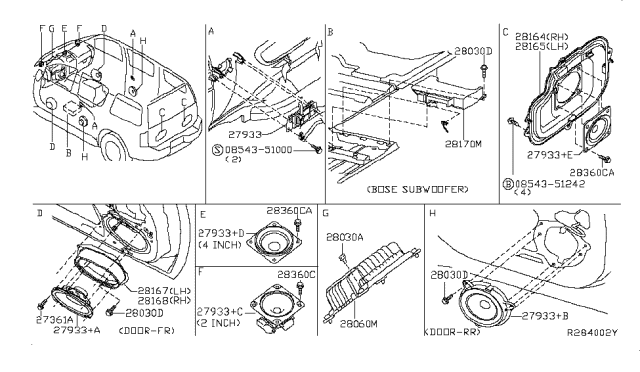 2012 Nissan Armada Speaker Diagram