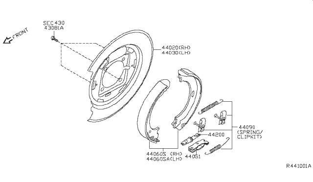 2012 Nissan Armada Rear Brake Diagram 1