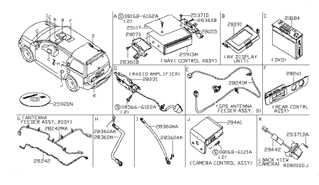 2005 Nissan Armada Audio & Visual Diagram 4