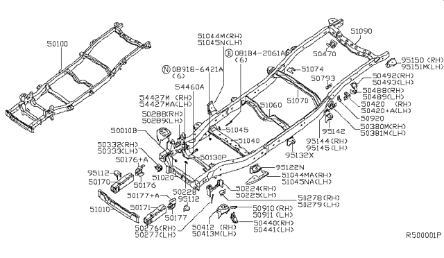 2004 Nissan Armada Frame Diagram 1