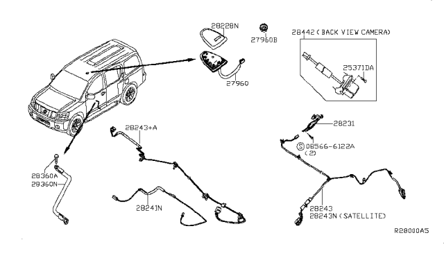 2012 Nissan Armada Audio & Visual Diagram 2