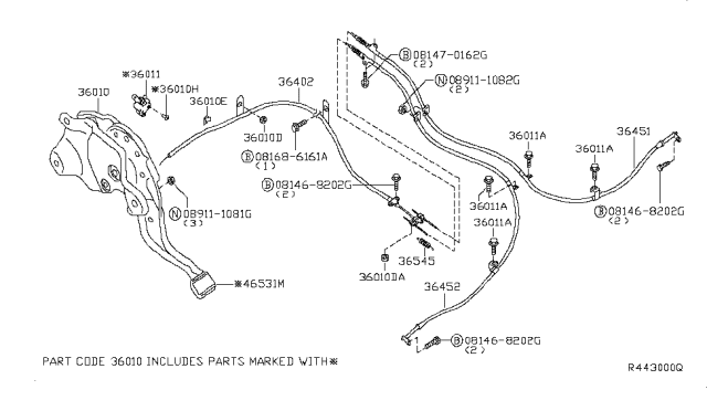 2004 Nissan Armada Parking Brake Control Diagram