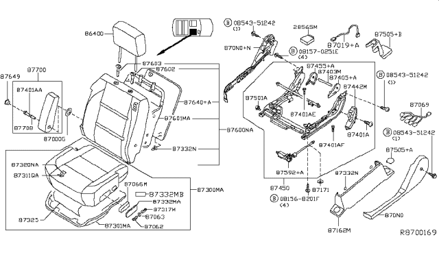 2015 Nissan Armada Front Seat Diagram 2