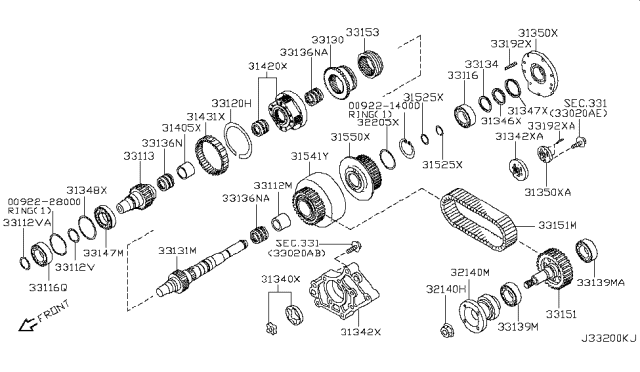 2014 Nissan Armada Transfer Gear Diagram 2