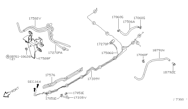 2007 Nissan Armada Fuel Piping Diagram 3