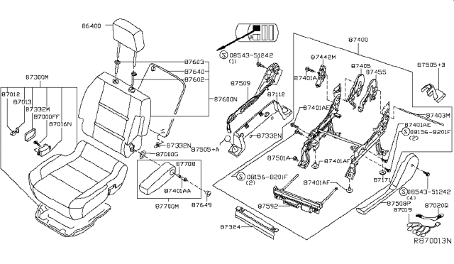 2013 Nissan Armada Front Seat Diagram 6