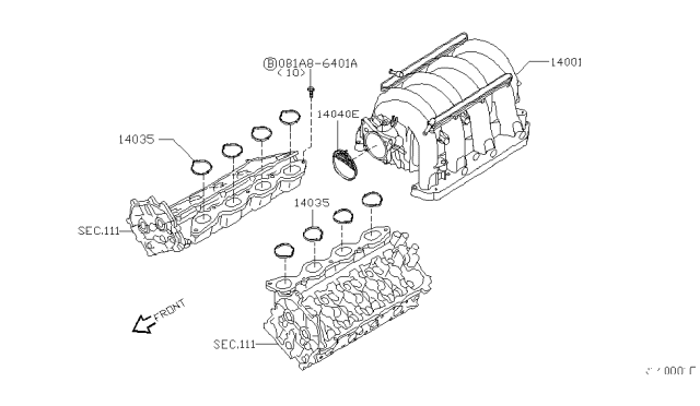 2006 Nissan Armada Manifold Diagram 3