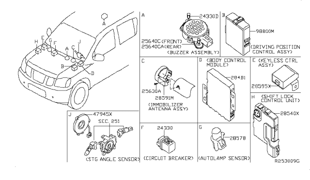 2012 Nissan Armada Electrical Unit Diagram 5