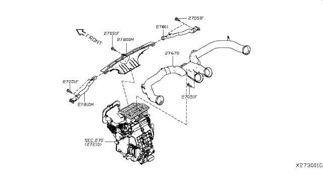 2015 Nissan Versa Note Nozzle & Duct Diagram 3