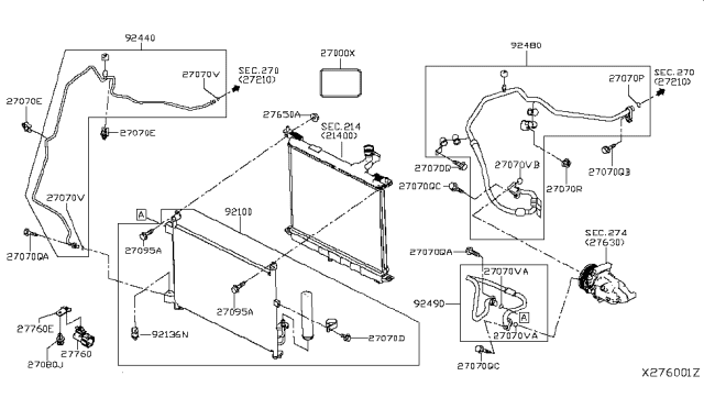 2015 Nissan Versa Note Condenser,Liquid Tank & Piping Diagram 2