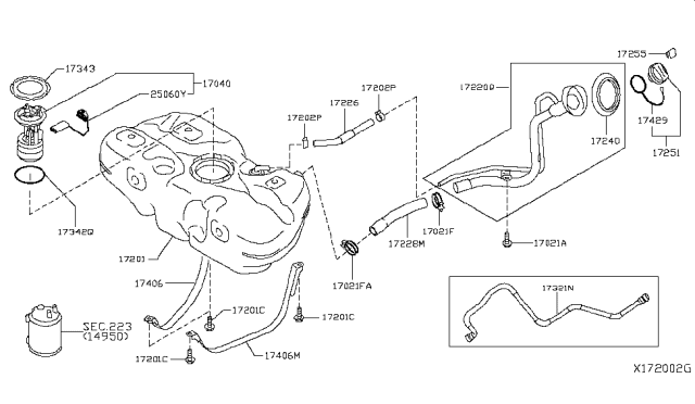 2018 Nissan Versa Note Fuel Tank Diagram 2