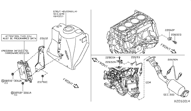 2014 Nissan Versa Note Engine Control Module Diagram 1
