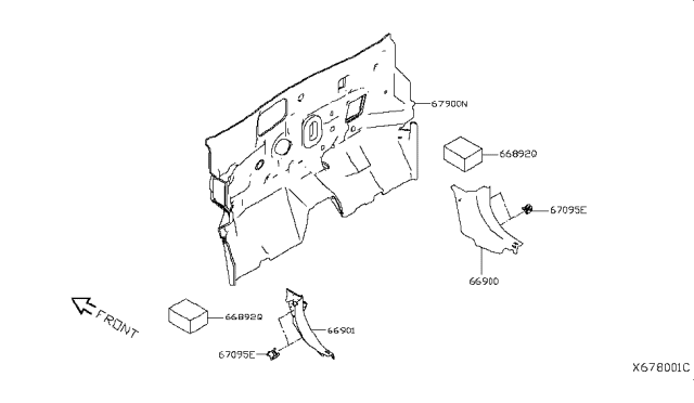 2017 Nissan Versa Note Dash Trimming & Fitting Diagram 1