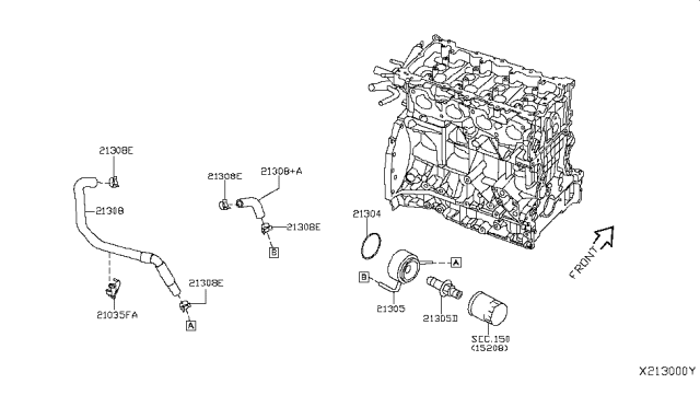 2015 Nissan Versa Note Oil Cooler Diagram 3