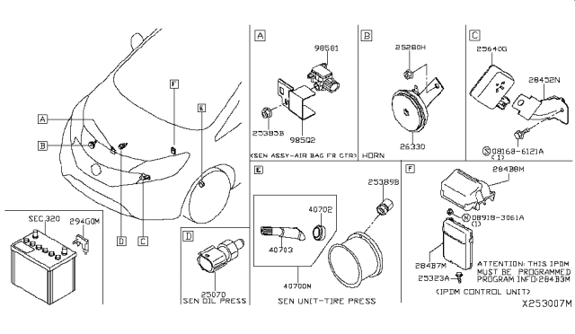 2018 Nissan Versa Note Electrical Unit Diagram 1