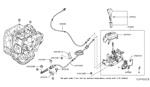 2016 Nissan Versa Note Auto Transmission Control Device Diagram 1