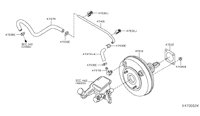 2017 Nissan Versa Note Brake Servo & Servo Control Diagram 2