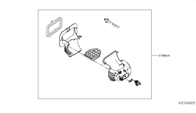 2015 Nissan Versa Note Heater & Blower Unit Diagram 4