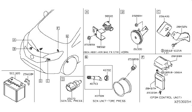 2017 Nissan Versa Note Electrical Unit Diagram 1