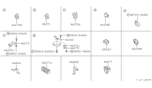 1992 Nissan Van Brake Piping & Control Diagram 1