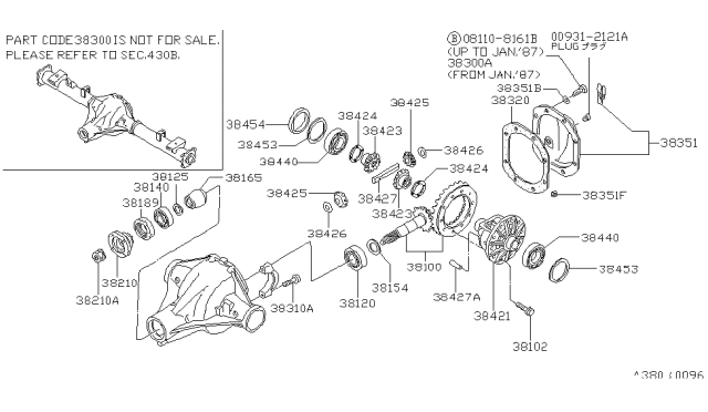 1990 Nissan Van Rear Final Drive Diagram 1