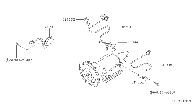 1991 Nissan Van Control Switch & System Diagram 2