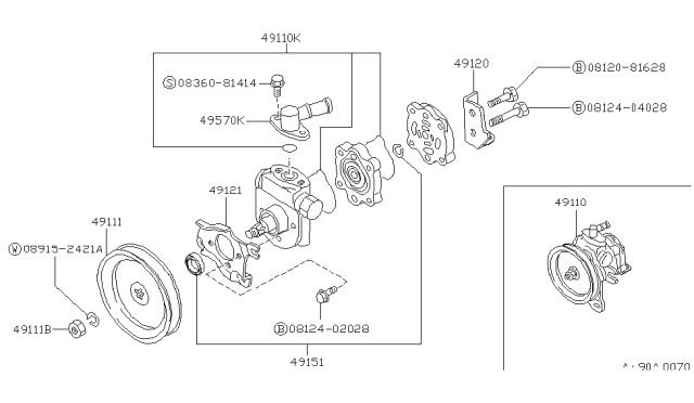 1989 Nissan Van Power Steering Pump Diagram