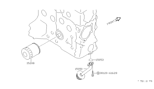 1989 Nissan Pulsar NX Lubricating System Diagram 4