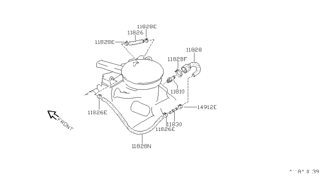 1990 Nissan Pulsar NX Crankcase Ventilation Diagram 3