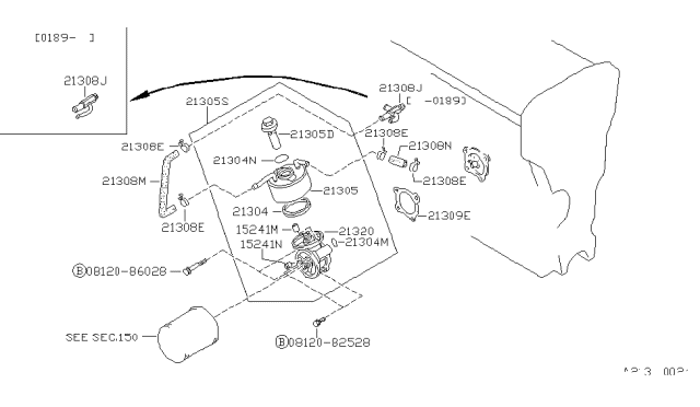 1990 Nissan Pulsar NX Oil Cooler Diagram