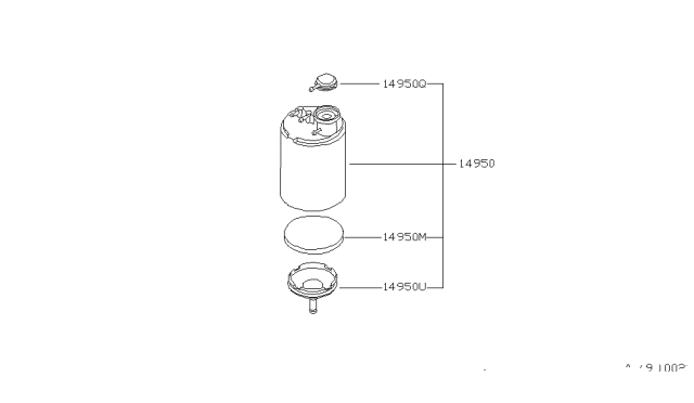 1990 Nissan Pulsar NX Air Pollution Control Diagram 2